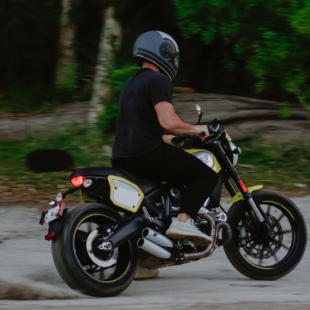 DOT Daytona Retro Full Face Motorcycle Helmet: Vintage Style for Men, Women, & Youth - W/ Racer - Image 9