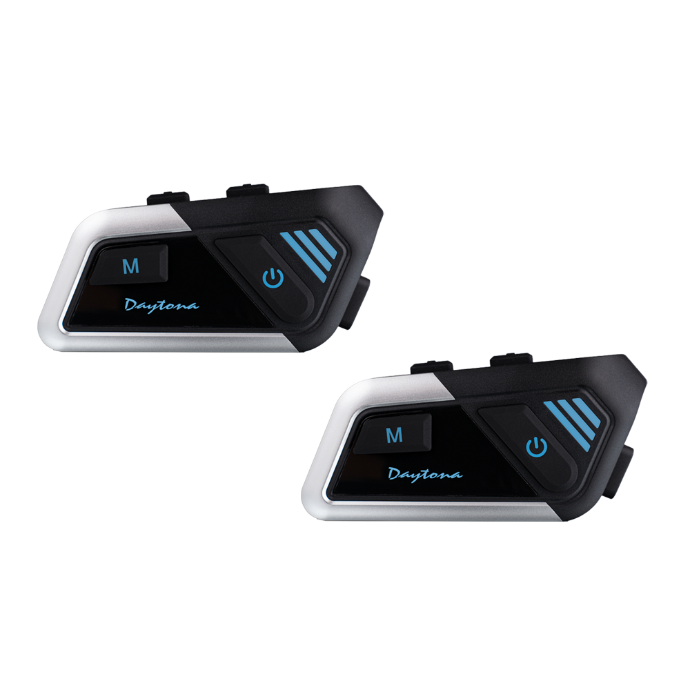 Daytona Helmets Motorcycle Bluetooth Headset - Motorcycle Communication System For All Types of Helmets - PAIR - Image 2