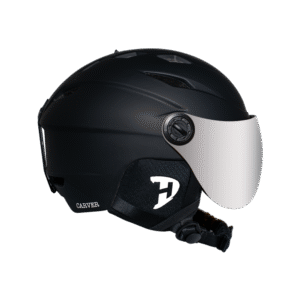 Daytona Carver Ski Helmet - Adjustable Ski Helmet for Men, Women & Youth - Dull Black with Anti-Fog Visor