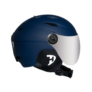 Daytona Carver Ski Helmet - Adjustable Ski Helmet for Men, Women & Youth - Dull Blue with Anti-Fog Visor