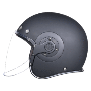 D.O.T. & ECE Daytona Retro Jet- Dull Black