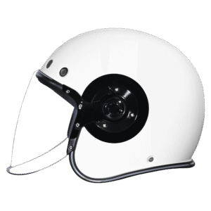 D.O.T. & ECE Daytona Retro Jet- Hi-Gloss White