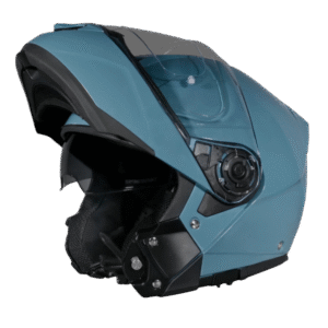 Daytona Glide Modular Motorcycle Helmet - DOT Approved, Bluetooth Ready, Dual Visor, Men/Women/Youth- Shark Blu