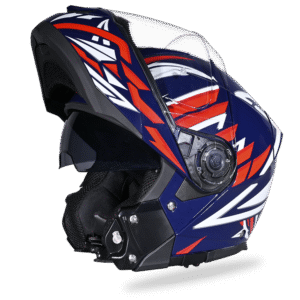Daytona Glide Modular Motorcycle Helmet - DOT Approved, Bluetooth Ready, Dual Visor, Men/Women/Youth - W/ Liberty