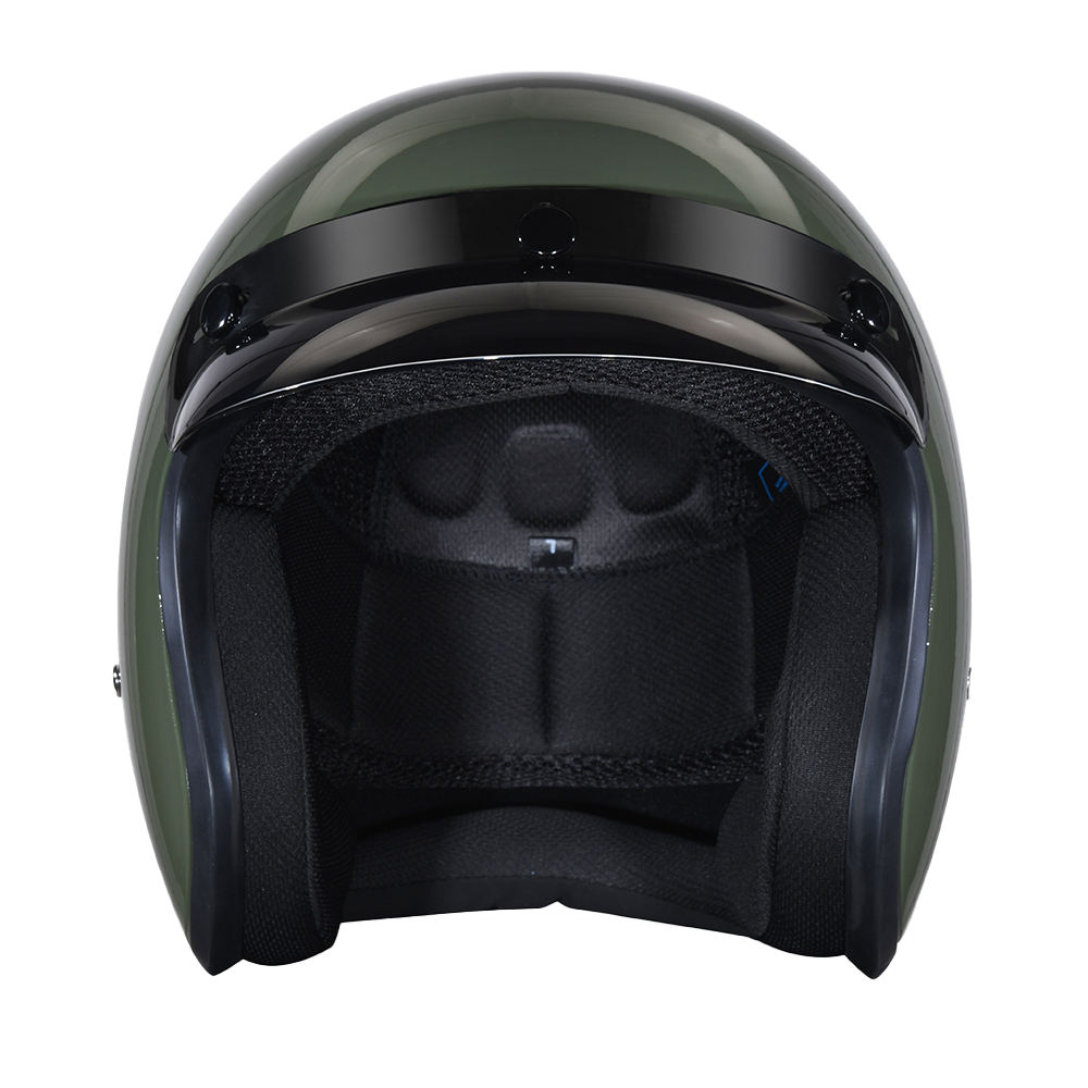 DOT Approved Daytona Cruiser Open Face Motorcycle Helmet - Men, Women & Youth - With Visor & Graphics - W/ 2nd Amendment Seal - Image 2