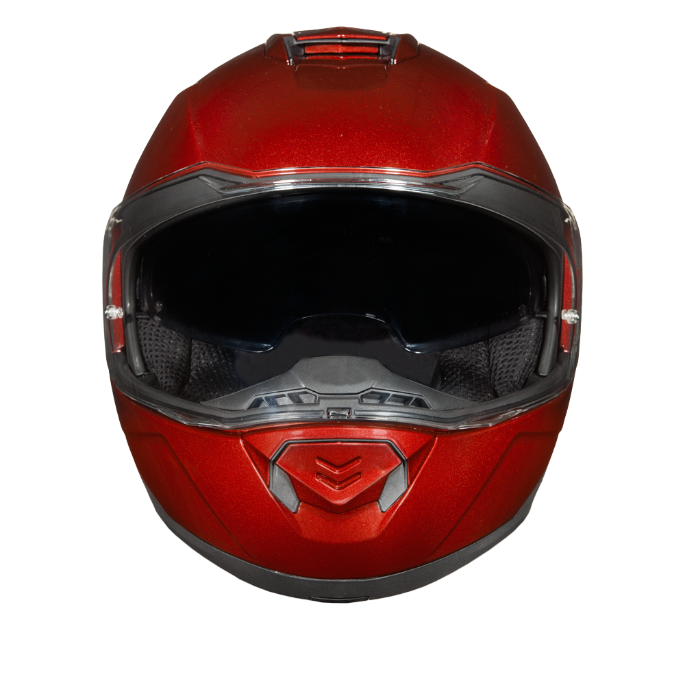 Daytona Glide Modular Motorcycle Helmet - DOT Approved, Bluetooth Ready, Dual Visor, Men/Women/Youth - Black Cherry - Image 6