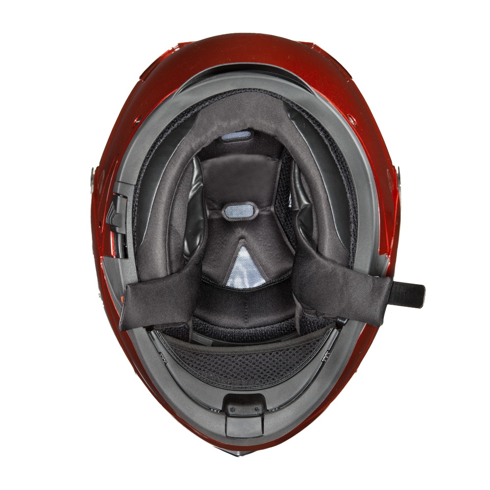 Daytona Glide Modular Motorcycle Helmet - DOT Approved, Bluetooth Ready, Dual Visor, Men/Women/Youth - Black Cherry - Image 7