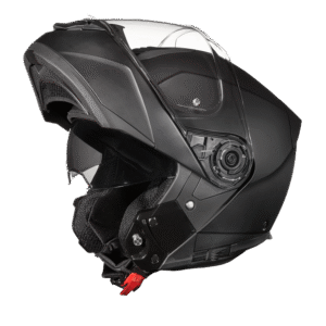 Daytona Glide Modular Motorcycle Helmet - DOT Approved, Bluetooth Ready, Dual Visor, Men/Women/Youth - Dull Black