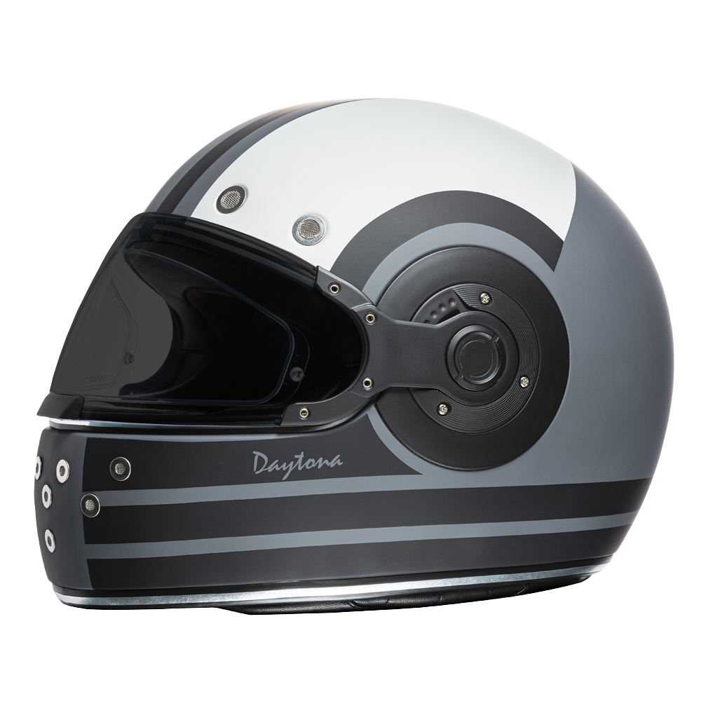 DOT Daytona Retro Full Face Motorcycle Helmet: Vintage Style for Men, Women, & Youth - W/ Racer - Image 7